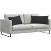 Sofa Pagalvės 2 vnt. audinys Juoda 80 x 40 cm