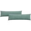Sofa Pagalvės 2 pcs Jūrinė žalia 145 x 40 cm Kordūrinis audinys