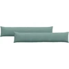Sofa Pagalvės 2 pcs Jūrinė žalia 200 x 40 cm Kordūrinis audinys