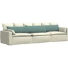 Sofa Pagalvės 2 pcs Jūrinė žalia 200 x 40 cm Kordūrinis audinys