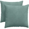 Sofa Pagalvės 2 pcs Jūrinė žalia 45 x 45 cm Kordūrinis audinys