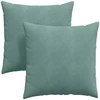 Sofa Pagalvės 2 pcs Jūrinė žalia 60 x 60 cm Kordūrinis audinys