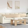 Sofa Pagalvės 2 vnt. audinys Kreminė 200 x 40 cm