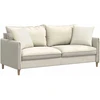 Sofa Pagalvės 2 vnt. Kreminė 45 x 45 cm Kordūrinis audinys