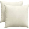 Sofa Pagalvės 2 vnt. Kreminė 45 x 45 cm Kordūrinis audinys