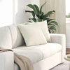 Sofa Pagalvės 2 pcs Kreminė 45 x 45 cm Kordūrinis audinys