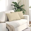 Sofa Pagalvės 2 vnt. audinys Kreminė 60 x 40 cm