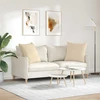 Sofa Pagalvės 2 vnt. audinys Kreminė 60 x 60 cm