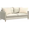 Sofa Pagalvės 2 vnt. Kreminė 70 x 50 cm Kordūrinis audinys