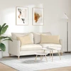 Sofa Pagalvės 2 vnt. audinys Kreminė 80 x 40 cm