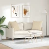 Sofa Pagalvės 2 vnt. audinys Kreminė 80 x 80 cm