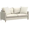 Sofa Pagalvės 2 vnt. Kreminė 80 x 80 cm Kordūrinis audinys