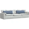 Sofa Pagalvės 2 pcs Mėlyna 120 x 40 cm Kordūrinis audinys