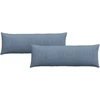 Sofa Pagalvės 2 pcs Mėlyna 120 x 40 cm Kordūrinis audinys