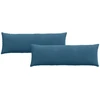 Sofa Pagalvės 2 pcs Mėlyna 120 x 40 cm Kordūrinis audinys