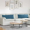 Sofa Pagalvės 2 pcs Mėlyna 120 x 40 cm Kordūrinis audinys