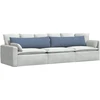 Sofa Pagalvės 2 pcs Mėlyna 145 x 40 cm Kordūrinis audinys