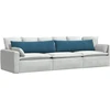 Sofa Pagalvės 2 vnt. Mėlyna 145 x 40 cm Kordūrinis audinys