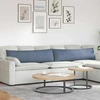 Sofa Pagalvės 2 pcs Mėlyna 145 x 40 cm Kordūrinis audinys