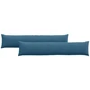 Sofa Pagalvės 2 pcs Mėlyna 200 x 40 cm Kordūrinis audinys