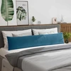 Sofa Pagalvės 2 vnt. Mėlyna 200 x 40 cm Kordūrinis audinys