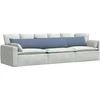 Sofa Pagalvės 2 pcs Mėlyna 200 x 40 cm Kordūrinis audinys
