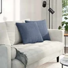 Sofa Pagalvės 2 pcs Mėlyna 45 x 45 cm Kordūrinis audinys