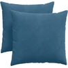 Sofa Pagalvės 2 pcs Mėlyna 45 x 45 cm Kordūrinis audinys