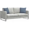 Sofa Pagalvės 2 pcs Mėlyna 45 x 45 cm Kordūrinis audinys