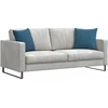 Sofa Pagalvės 2 pcs Mėlyna 45 x 45 cm Kordūrinis audinys