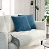 Sofa Pagalvės 2 pcs Mėlyna 45 x 45 cm Kordūrinis audinys