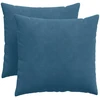 Sofa Pagalvės 2 pcs Mėlyna 50 x 50 cm Kordūrinis audinys