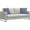Sofa Pagalvės 2 pcs Mėlyna 50 x 50 cm Kordūrinis audinys