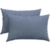 Sofa Pagalvės 2 pcs Mėlyna 60 x 40 cm Kordūrinis audinys