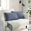 Sofa Pagalvės 2 pcs Mėlyna 60 x 40 cm Kordūrinis audinys