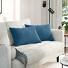 Sofa Pagalvės 2 pcs Mėlyna 60 x 40 cm Kordūrinis audinys