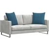 Sofa Pagalvės 2 vnt. Mėlyna 60 x 60 cm Kordūrinis audinys