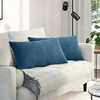 Sofa Pagalvės 2 pcs Mėlyna 80 x 40 cm Kordūrinis audinys