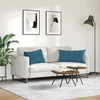 Sofa Pagalvės 2 vnt. Mėlyna 80 x 40 cm Kordūrinis audinys