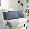 Sofa Pagalvės 2 pcs Mėlyna 80 x 40 cm Kordūrinis audinys