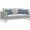 Sofa Pagalvės 2 pcs Mėlyna 80 x 40 cm Kordūrinis audinys