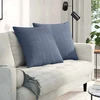 Sofa Pagalvės 2 pcs Mėlyna 80 x 80 cm Kordūrinis audinys