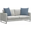Sofa Pagalvės 2 pcs Mėlyna 80 x 80 cm Kordūrinis audinys