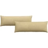Sofa Pagalvės 2 pcs Pilkai žalia 120 x 40 cm Kordūrinis audinys