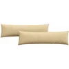 Sofa Pagalvės 2 pcs Pilkai žalia 145 x 40 cm Kordūrinis audinys