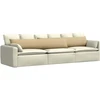 Sofa Pagalvės 2 pcs Pilkai žalia 200 x 40 cm Kordūrinis audinys
