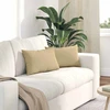 Sofa Pagalvės 2 pcs Pilkai žalia 50 x 30 cm Kordūrinis audinys