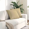Sofa Pagalvės 2 pcs Pilkai žalia 50 x 50 cm Kordūrinis audinys