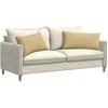 Sofa Pagalvės 2 pcs Pilkai žalia 80 x 40 cm Kordūrinis audinys
