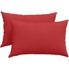 Sofa Pagalvės 2 vnt. audinys Raudona 60 x 40 cm